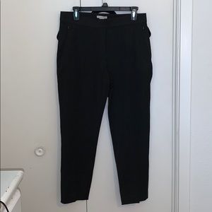 Dark gray, skinny, stretchy waistband, pants